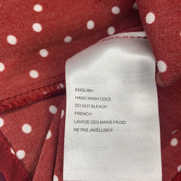 Elodie Red and White Polka Dot Blouse (Corset closed back) - Picture 9 of 9